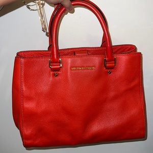 Red Michael Kors bag